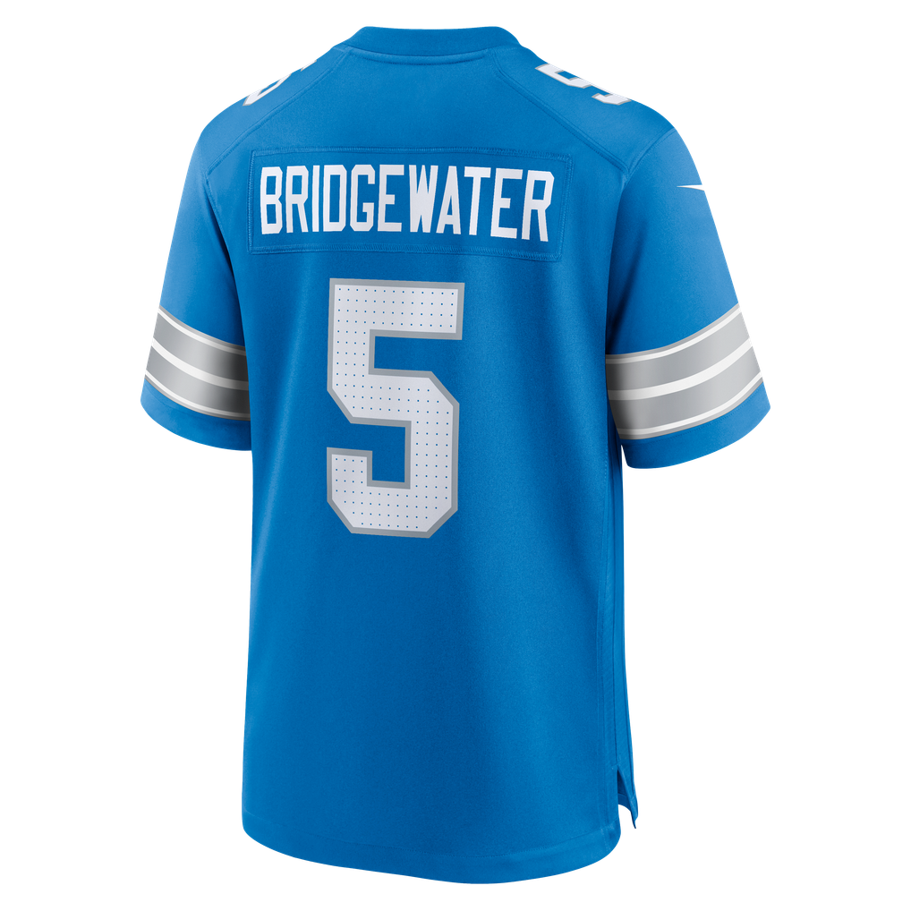 Men's Detroit Lions Teddy Bridgewater Blue Team Game Jersey