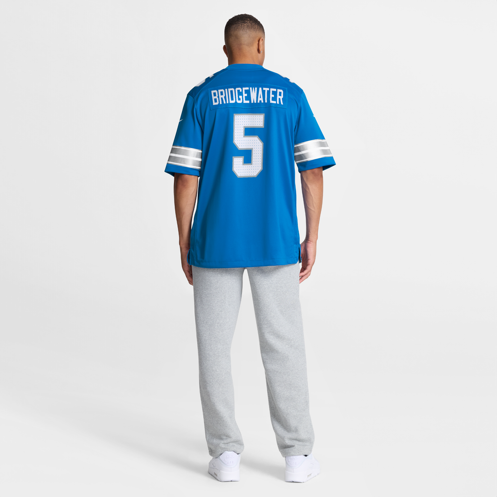 Men's Detroit Lions Teddy Bridgewater Blue Team Game Jersey