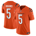 Men's Cincinnati Bengals Tee Higgins Orange Vapor F.U.S.E. Limited Jersey