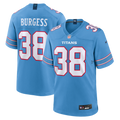 Men's Tennessee Titans Terrell Burgess Light Blue Team Game Jersey