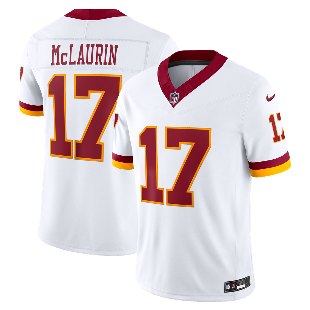 Men's Washington Commanders Terry McLaurin White Vapor F.U.S.E. Stitched Limited Jersey