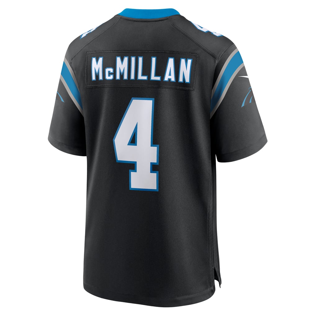 Men's Carolina Panthers Tetairoa McMillan Black Team Game Jersey