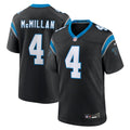 Men's Carolina Panthers Tetairoa McMillan Black Team Game Jersey