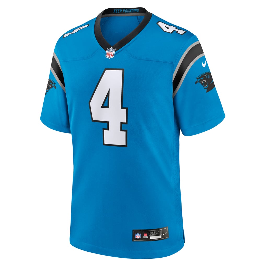 Men's Carolina Panthers Tetairoa McMillan Blue Alternate Game Jersey