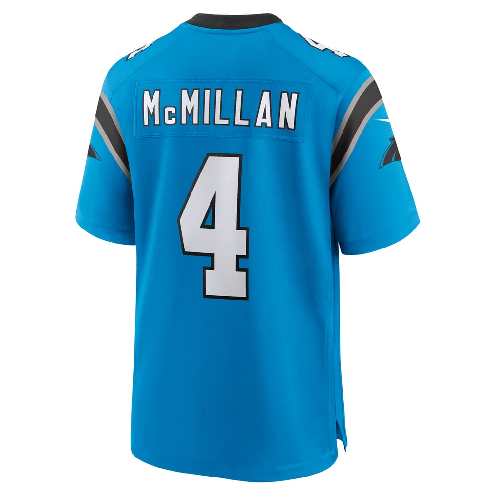 Men's Carolina Panthers Tetairoa McMillan Blue Alternate Game Jersey