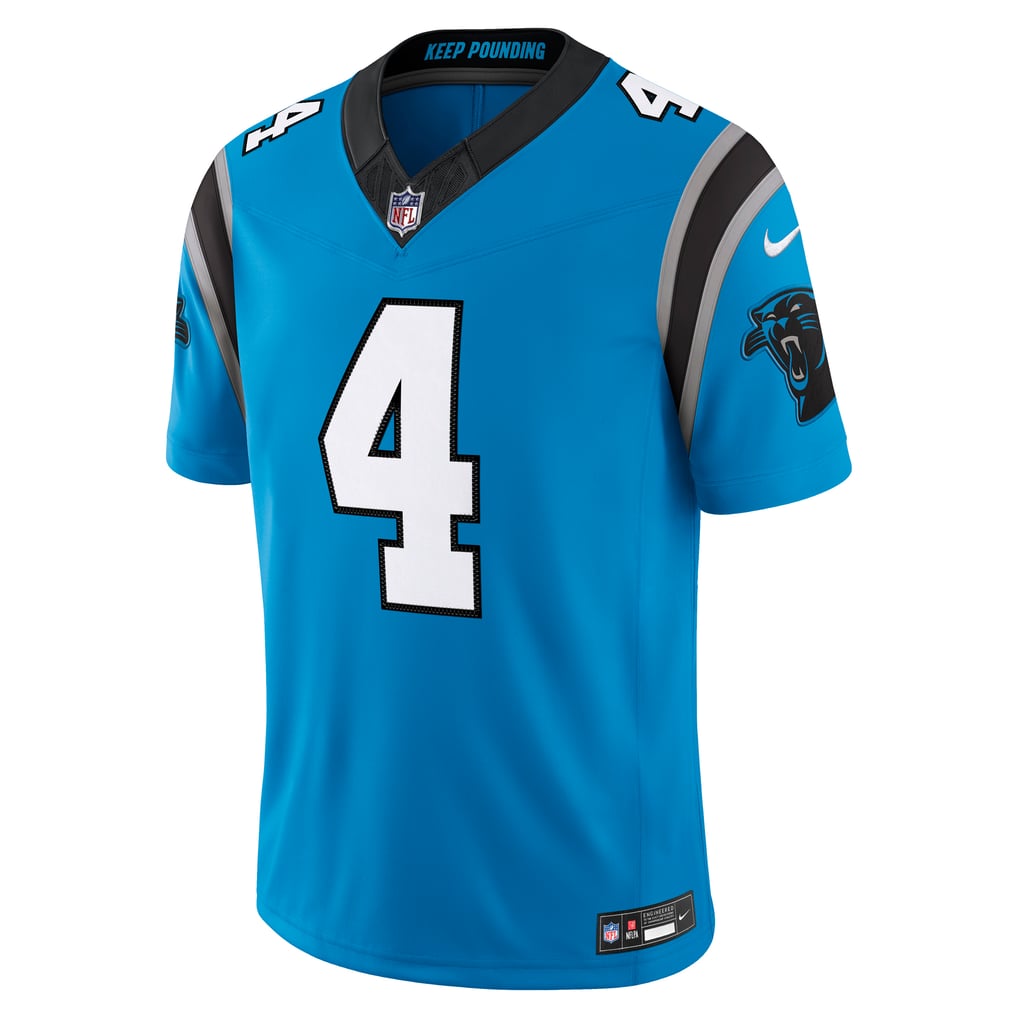 Men's Carolina Panthers Tetairoa McMillan Blue Alternate Vapor F.U.S.E. Stitched Limited Jersey