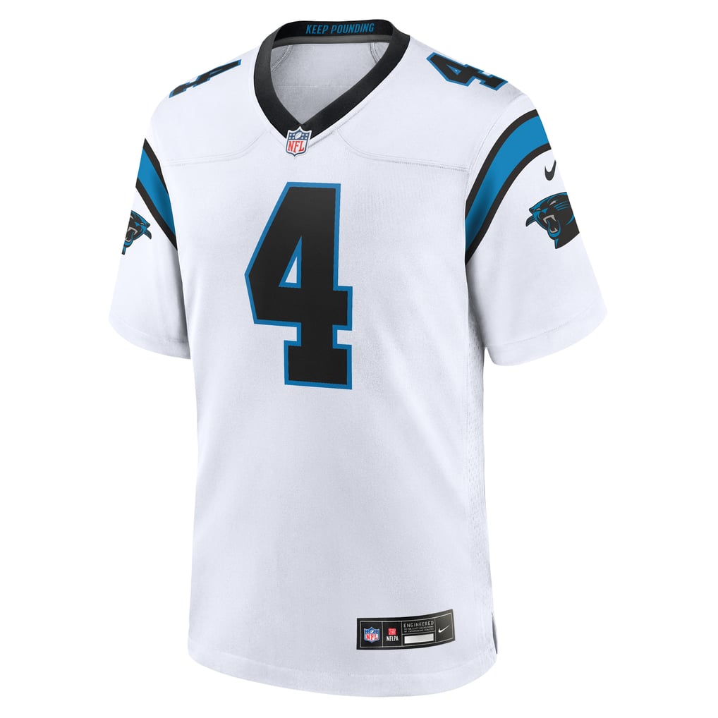 Men's Carolina Panthers Tetairoa McMillan White Game Jersey