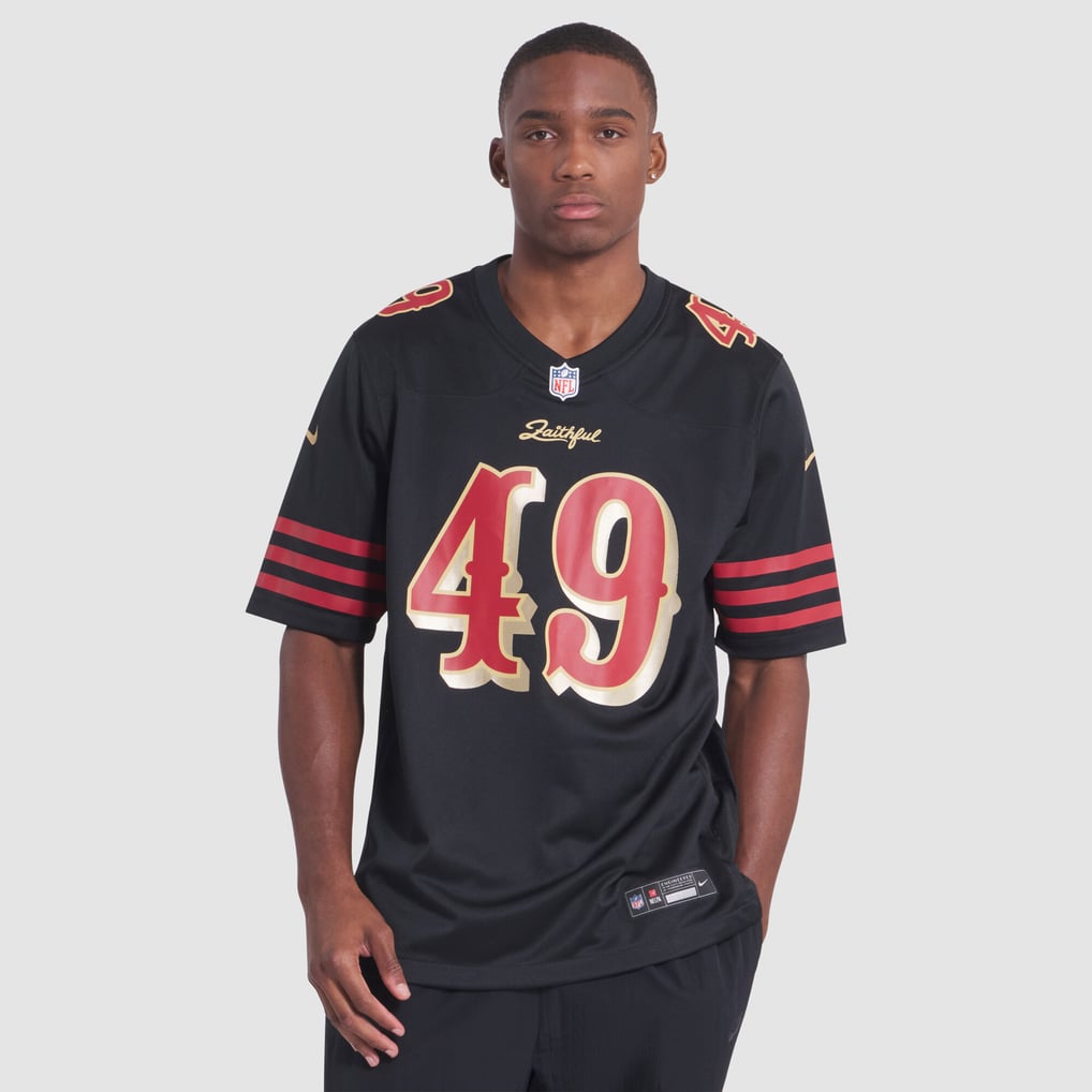 Men's San Francisco 49ers The Faithful Black Rivalries Collection Game Jersey