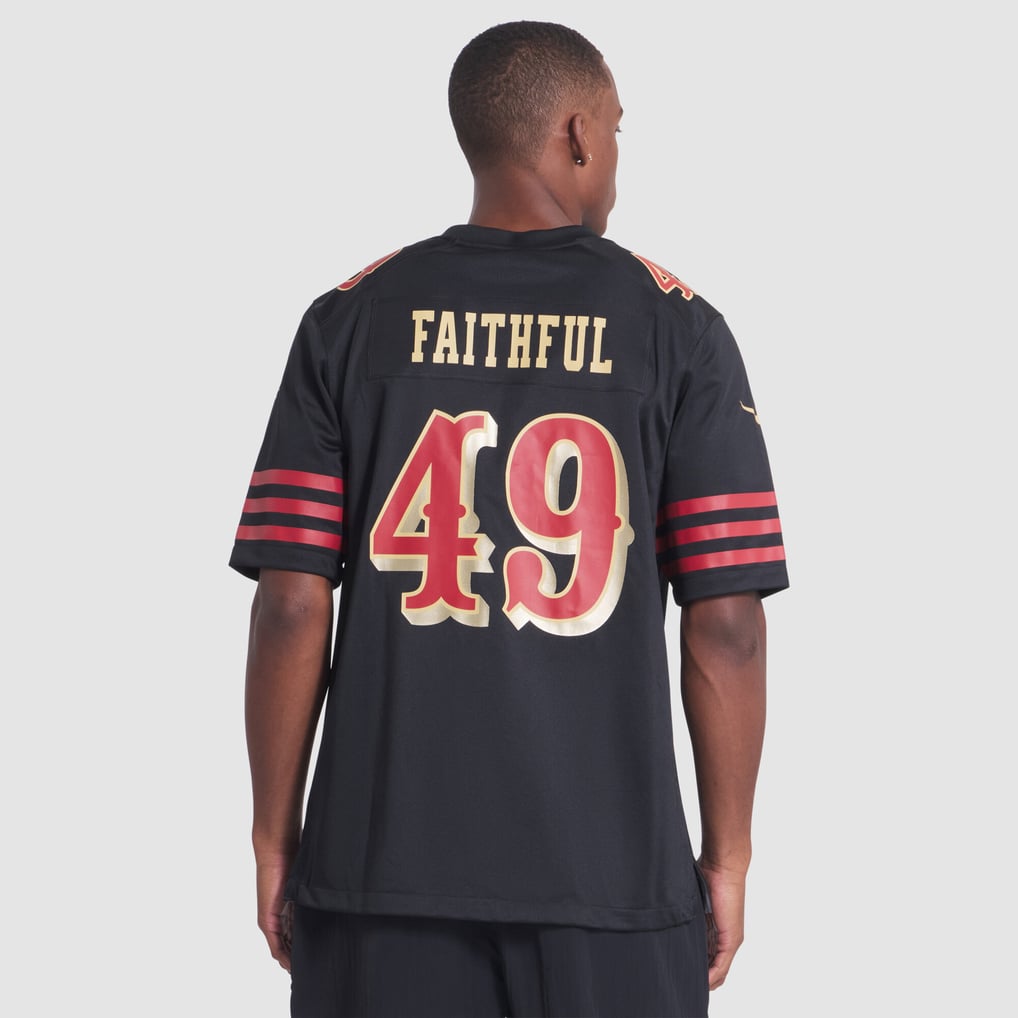 Men's San Francisco 49ers The Faithful Black Rivalries Collection Game Jersey