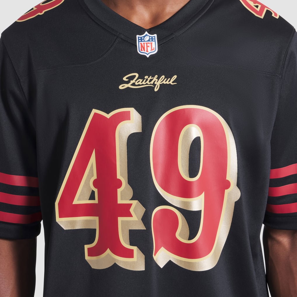 Men's San Francisco 49ers The Faithful Black Rivalries Collection Game Jersey