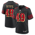 Men's San Francisco 49ers The Faithful Black Rivalries Collection Game Jersey