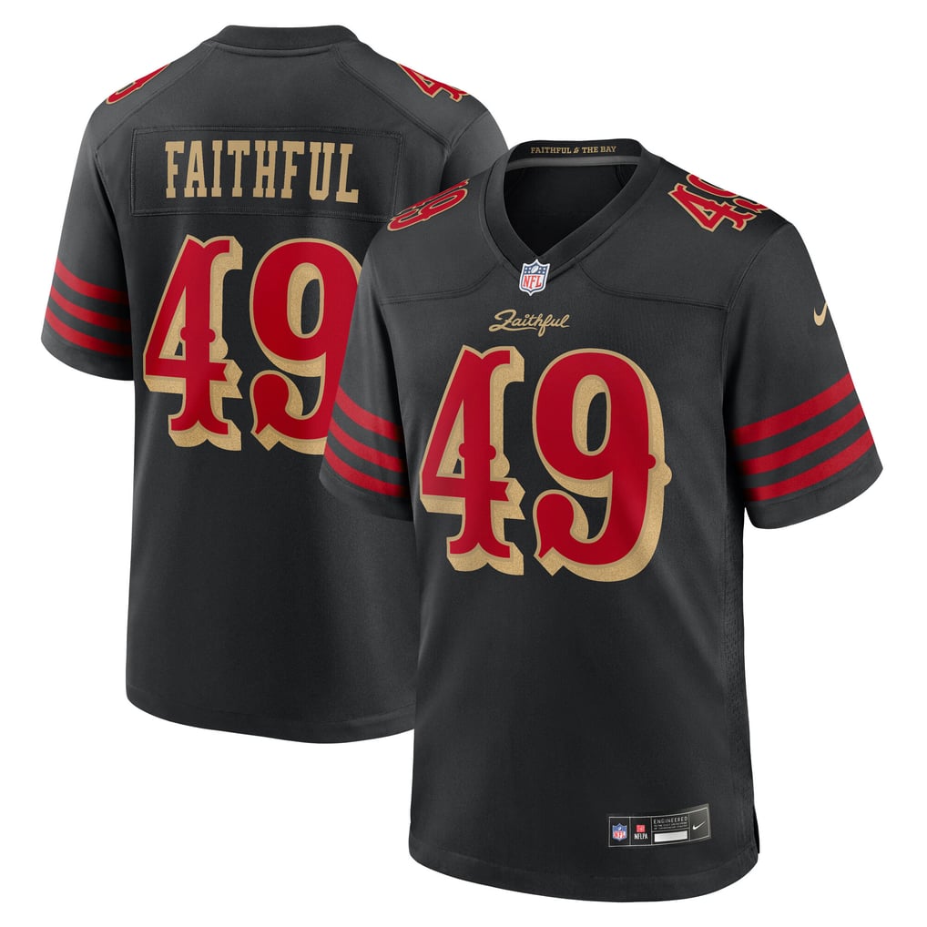 Men's San Francisco 49ers The Faithful Black Rivalries Collection Game Jersey