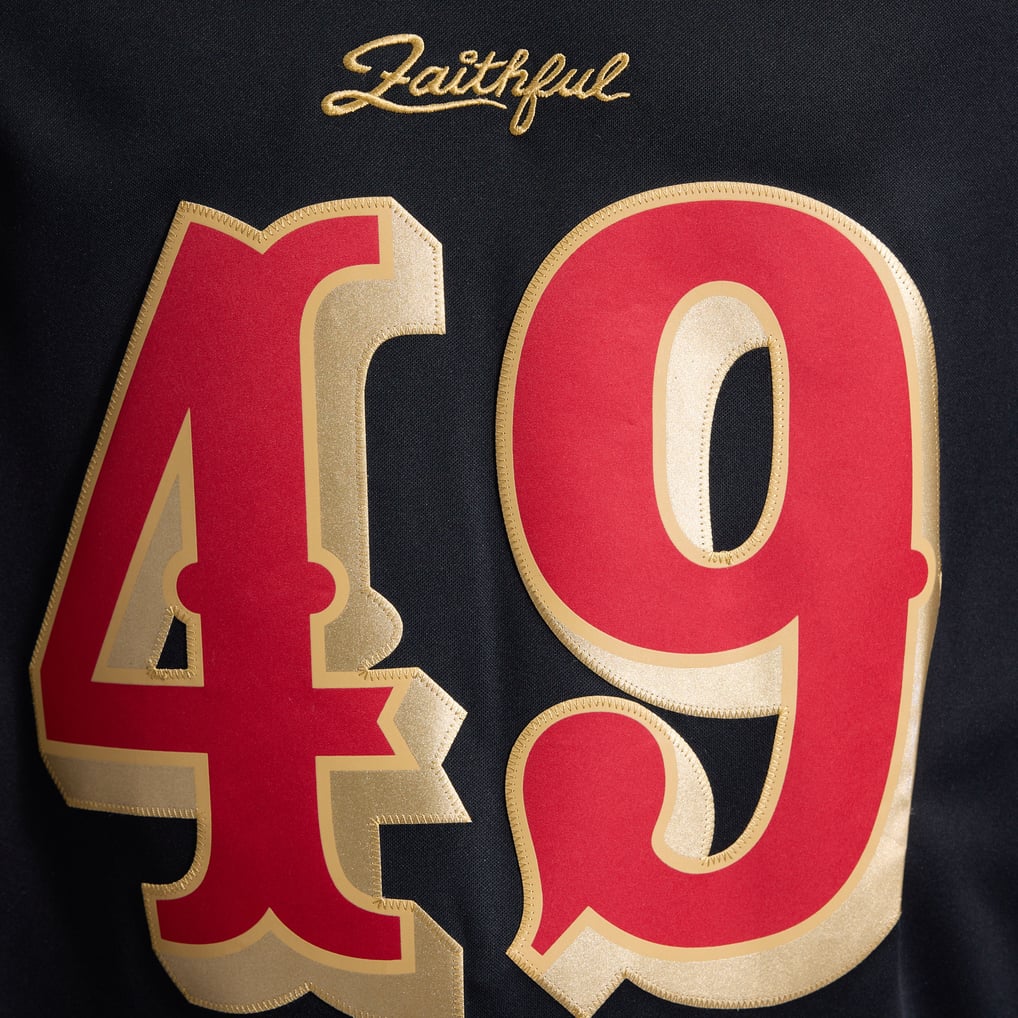 Men's San Francisco 49ers The Faithful Black Rivalries Collection Stitched Limited Jersey