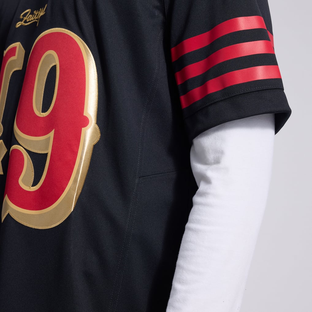 Men's San Francisco 49ers The Faithful Black Rivalries Collection Stitched Limited Jersey