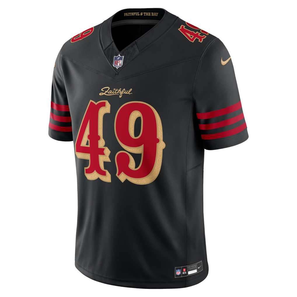 Men's San Francisco 49ers The Faithful Black Rivalries Collection Stitched Limited Jersey