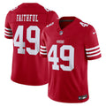Men's San Francisco 49ers The Faithful Scarlet Team Vapor F.U.S.E. Stitched Limited Jersey