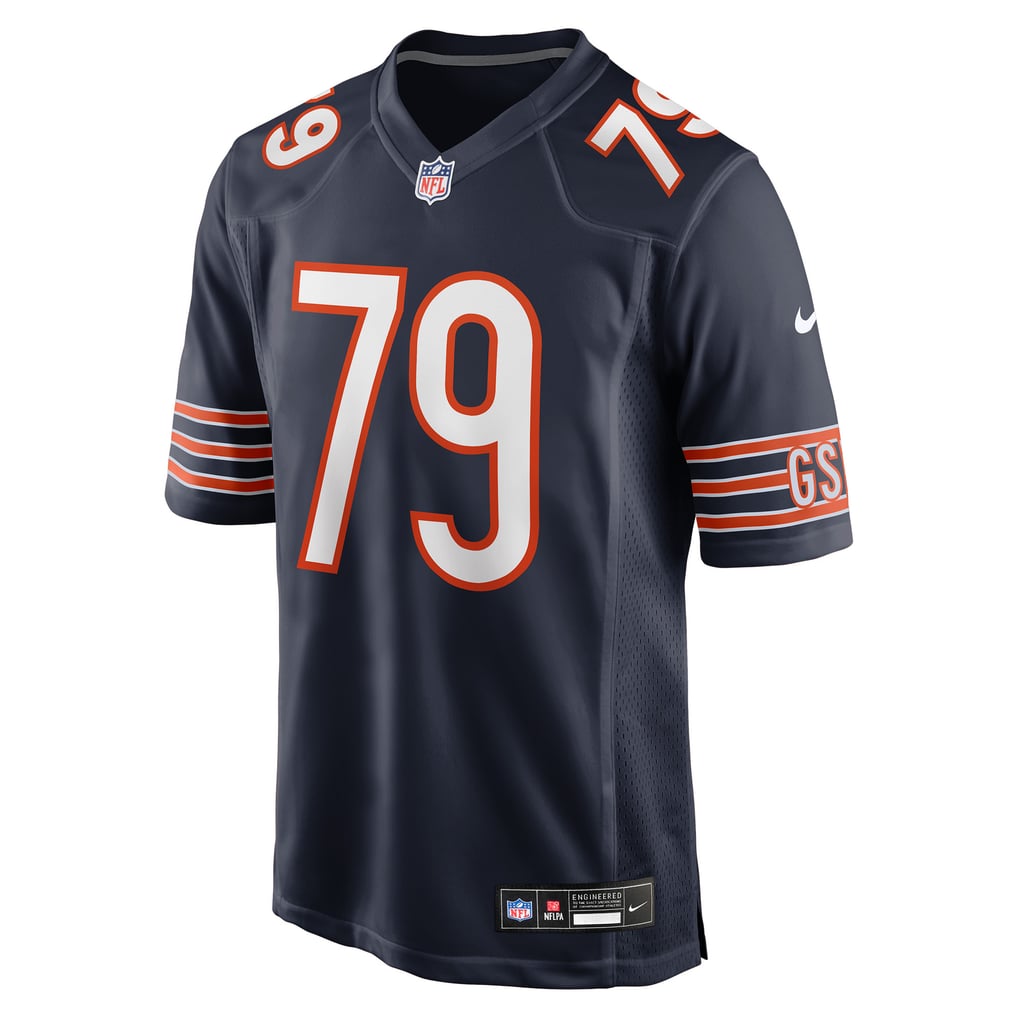 Men's Chicago Bears Theo Benedet Navy Team Game Jersey