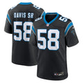 Men's Carolina Panthers Thomas Davis Sr. Black Team Retired Game Jersey