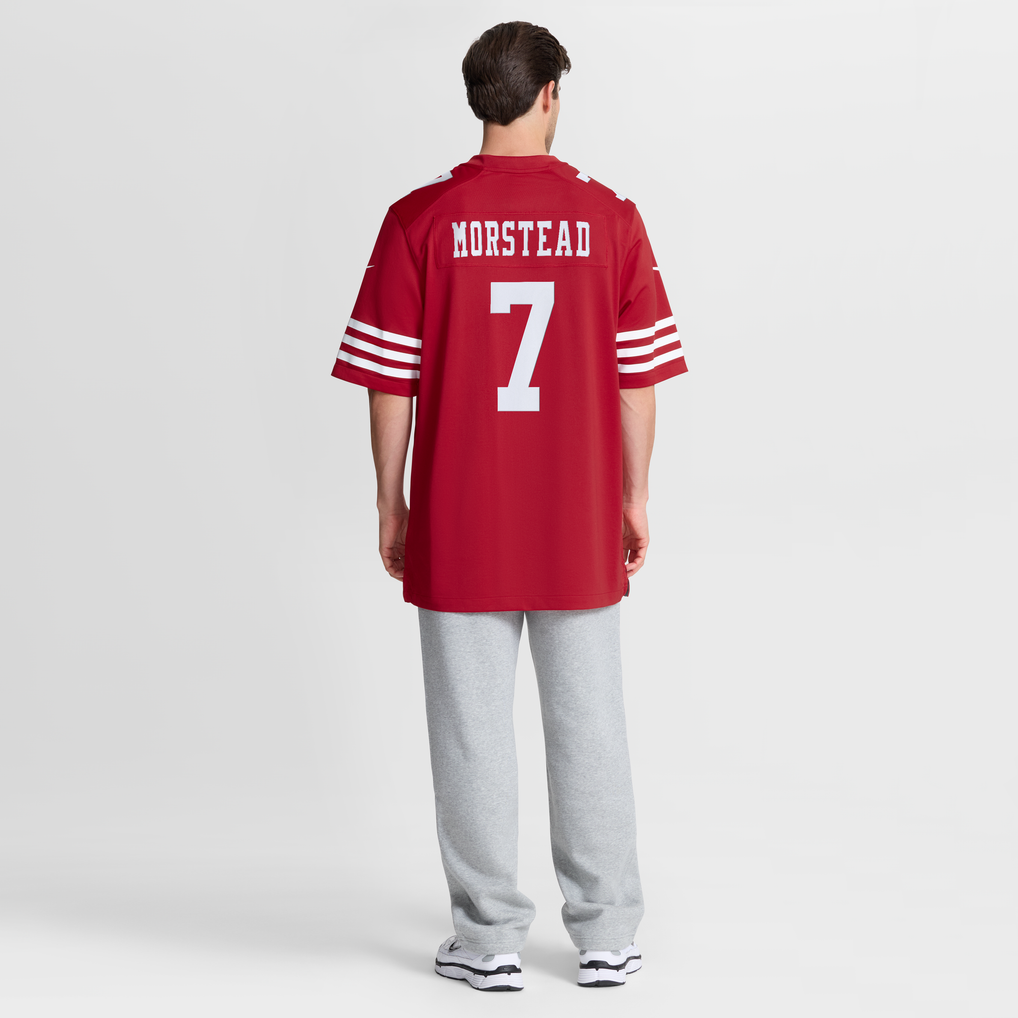 Men's San Francisco 49ers Thomas Morstead Scarlet Team Game Jersey