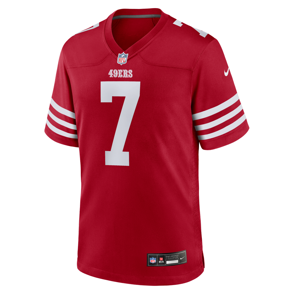 Men's San Francisco 49ers Thomas Morstead Scarlet Team Game Jersey