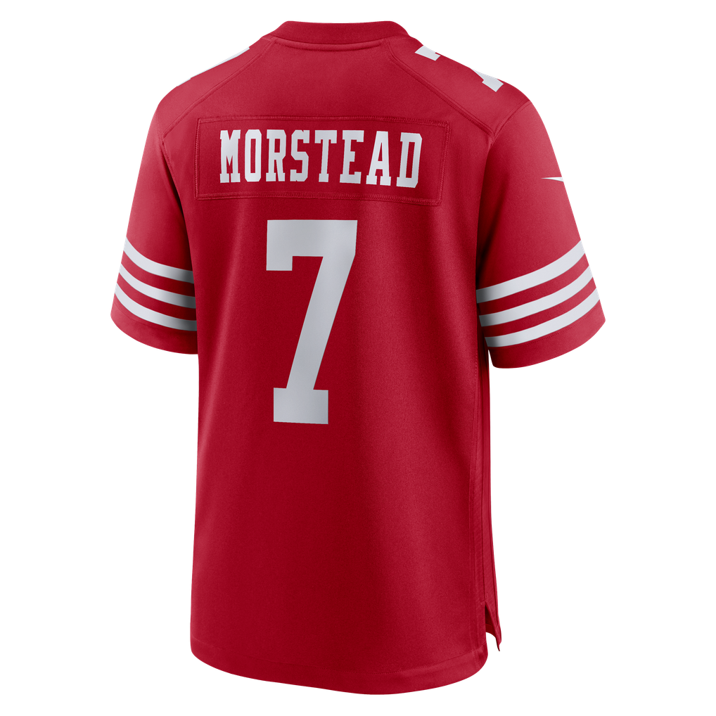 Men's San Francisco 49ers Thomas Morstead Scarlet Team Game Jersey