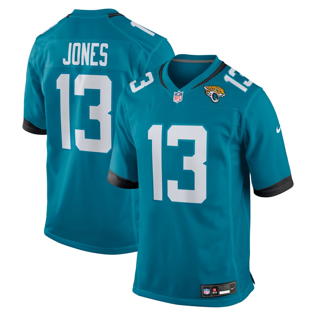 Men's Jacksonville Jaguars Tim Jones Teal Team Game Jersey