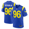 Men's Los Angeles Rams Tim Keenan III Royal Team Game Jersey