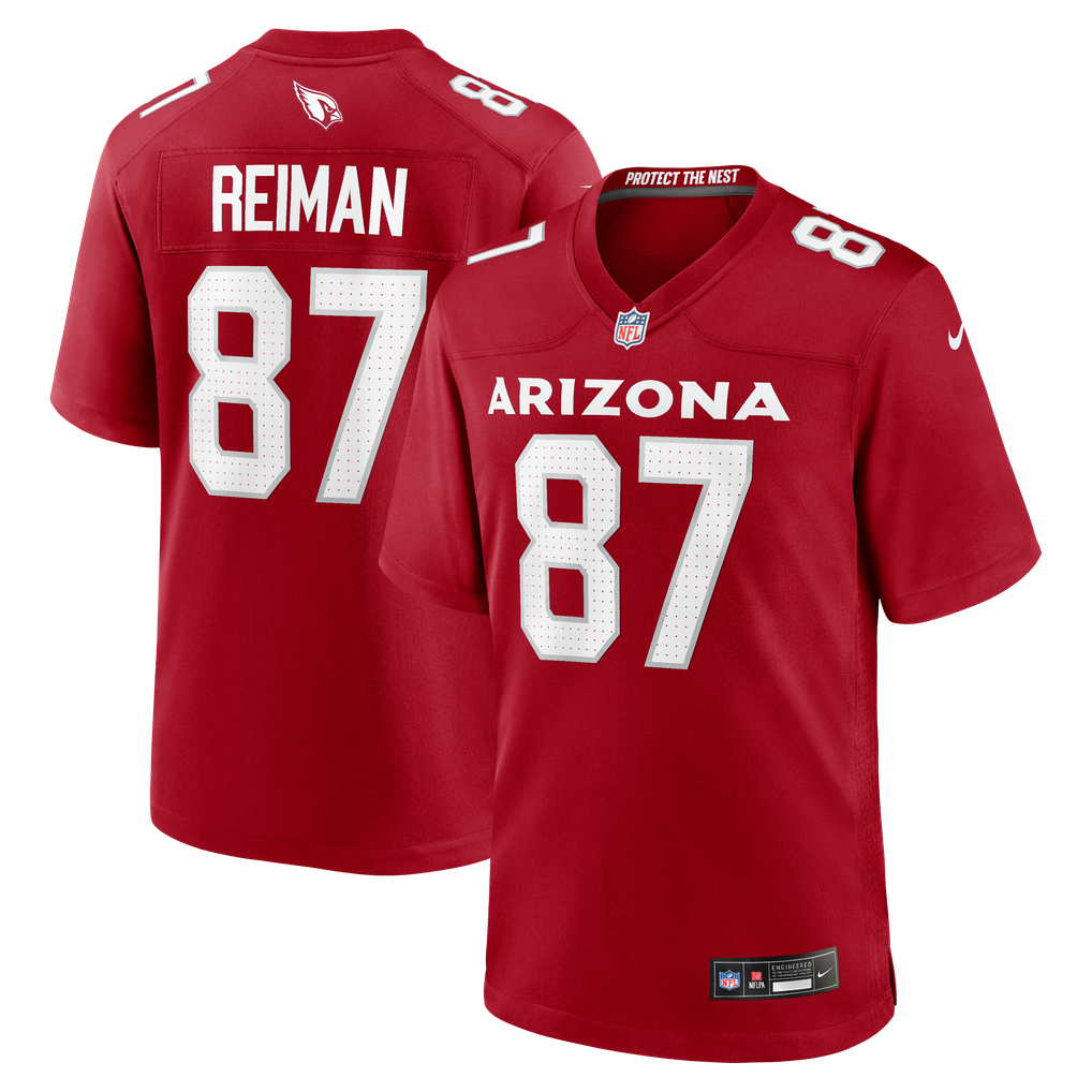Men's Arizona Cardinals Tip Reiman Cardinal Team Game Jersey