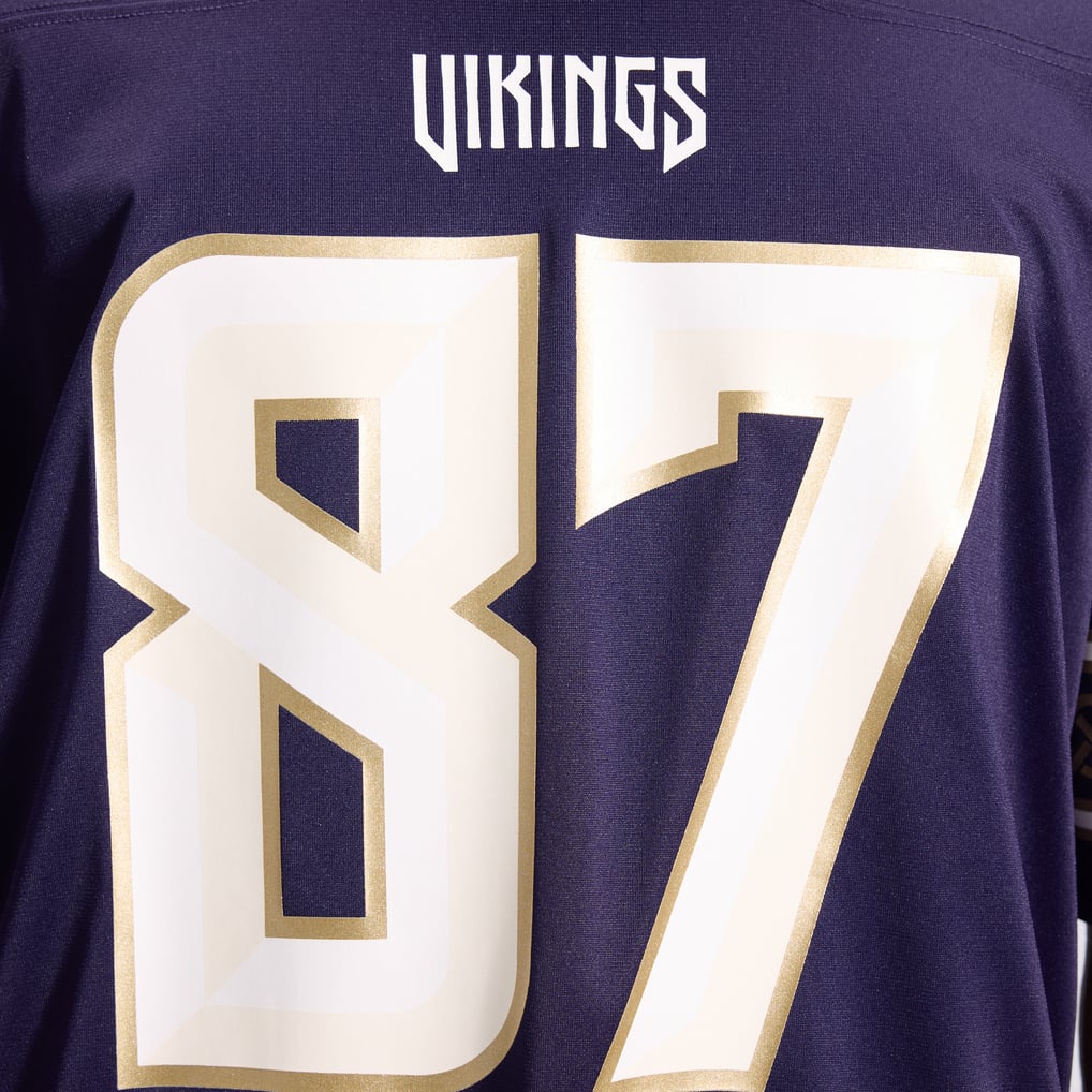 Men's Minnesota Vikings T.J. Hockenson Purple 2026 Rivalries Collection Game Jersey