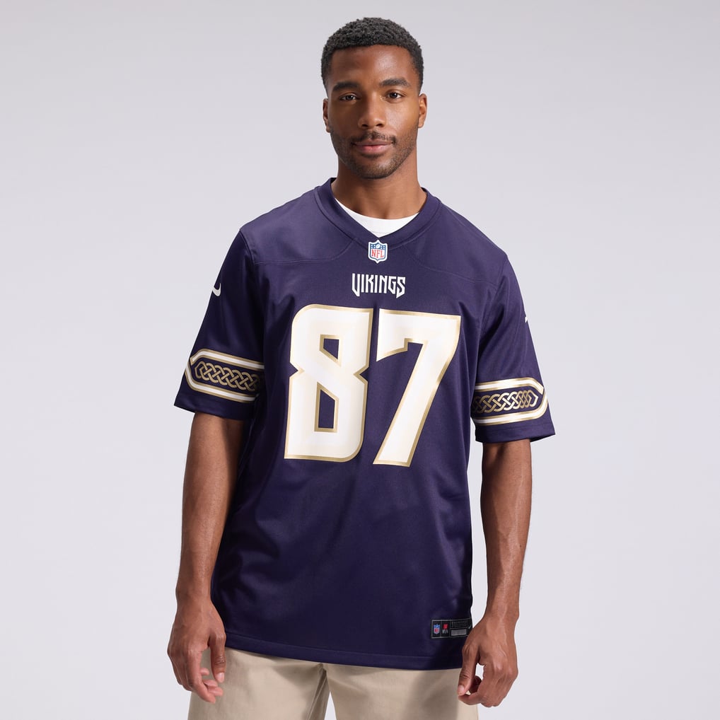 Men's Minnesota Vikings T.J. Hockenson Purple 2026 Rivalries Collection Game Jersey