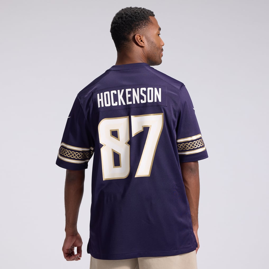 Men's Minnesota Vikings T.J. Hockenson Purple 2026 Rivalries Collection Game Jersey