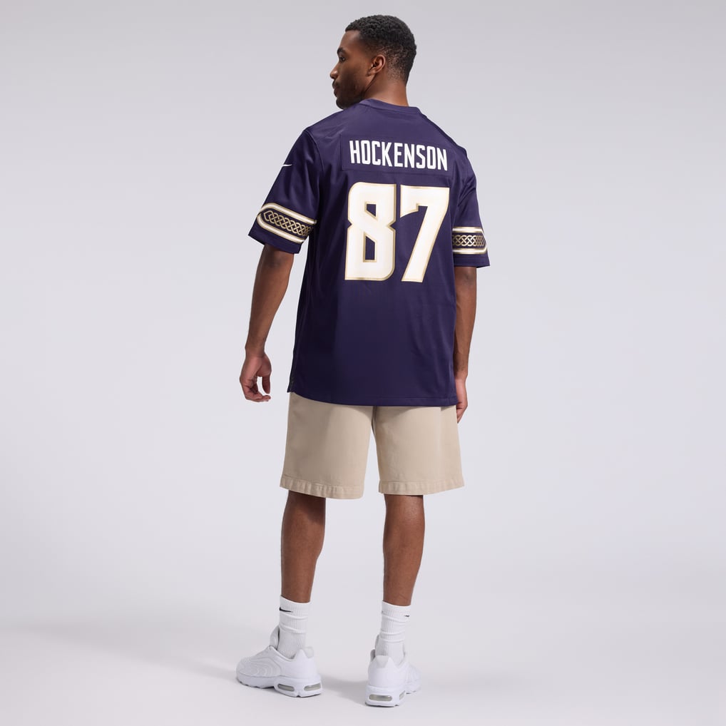 Men's Minnesota Vikings T.J. Hockenson Purple 2026 Rivalries Collection Game Jersey