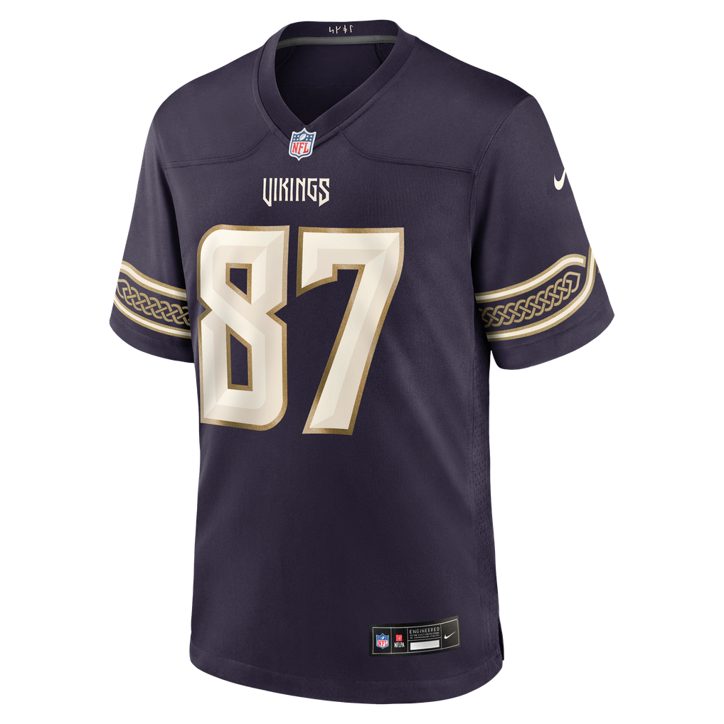 Men's Minnesota Vikings T.J. Hockenson Purple 2026 Rivalries Collection Game Jersey