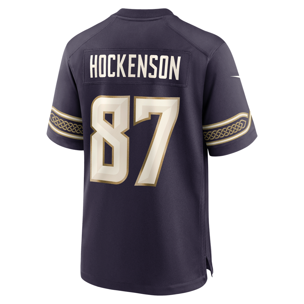 Men's Minnesota Vikings T.J. Hockenson Purple 2026 Rivalries Collection Game Jersey