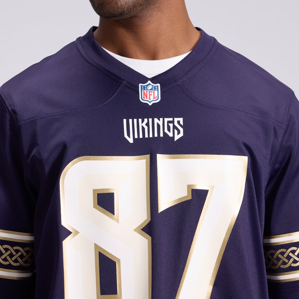 Men's Minnesota Vikings T.J. Hockenson Purple 2026 Rivalries Collection Game Jersey