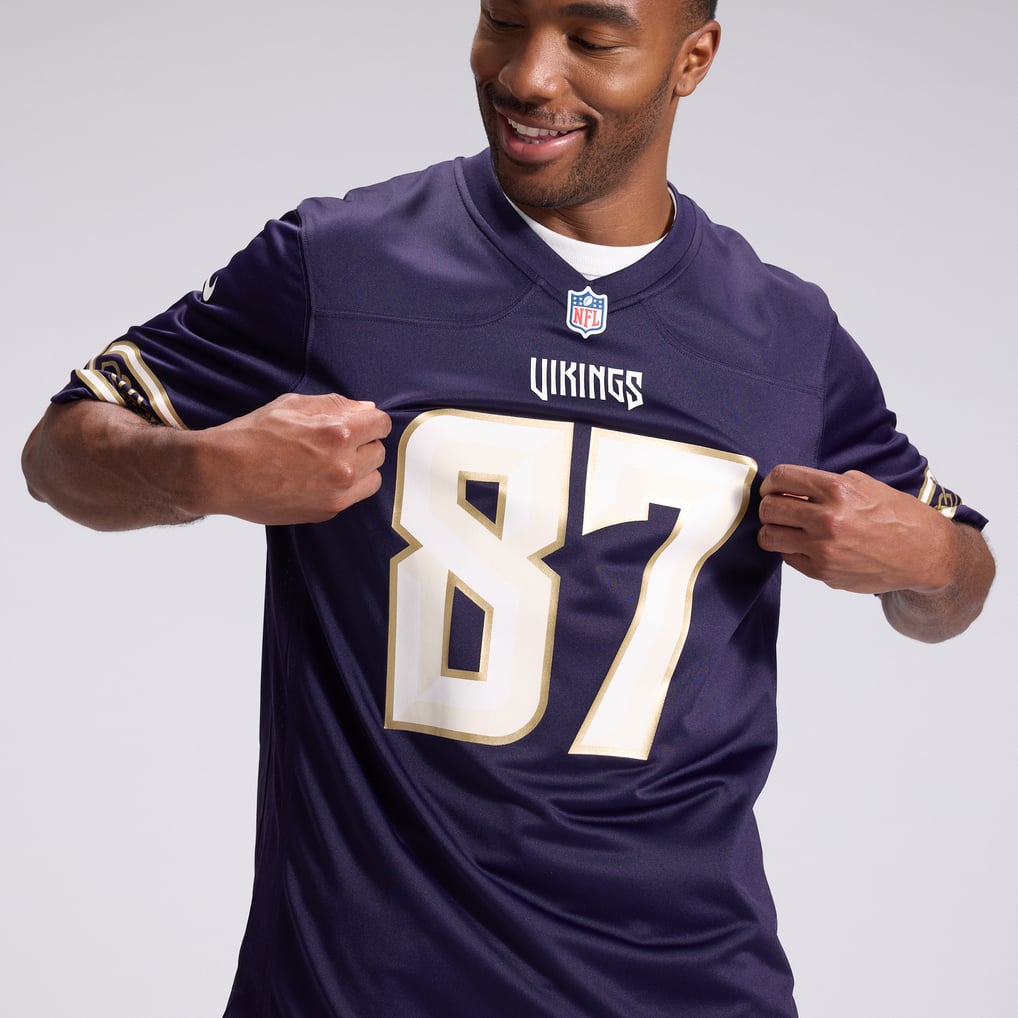 Men's Minnesota Vikings T.J. Hockenson Purple 2026 Rivalries Collection Game Jersey