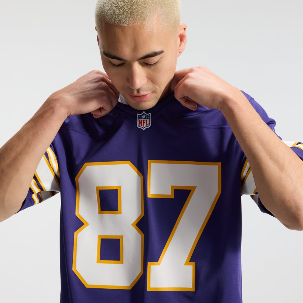 Men's Minnesota Vikings T.J. Hockenson Purple Classic Player Game Jersey