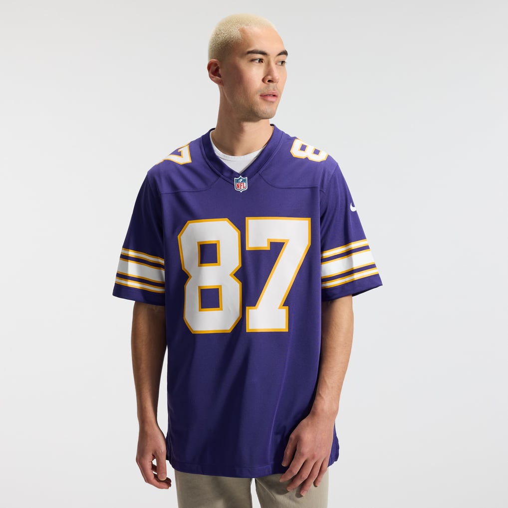 Men's Minnesota Vikings T.J. Hockenson Purple Classic Player Game Jersey