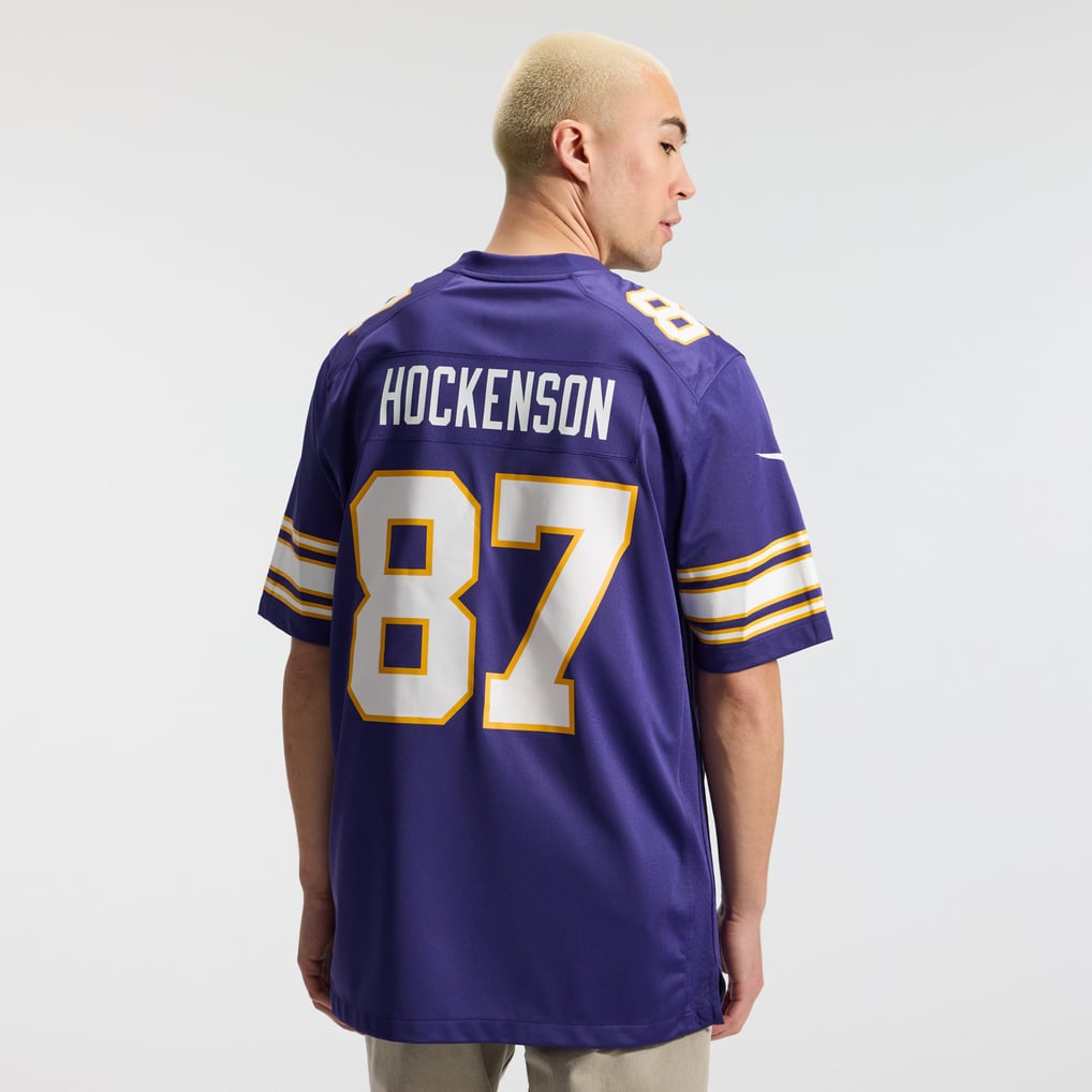 Men's Minnesota Vikings T.J. Hockenson Purple Classic Player Game Jersey