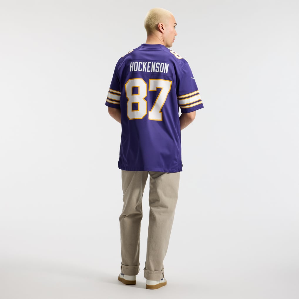 Men's Minnesota Vikings T.J. Hockenson Purple Classic Player Game Jersey