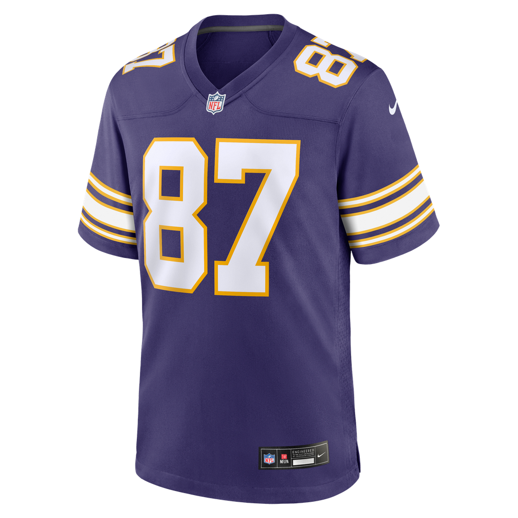 Men's Minnesota Vikings T.J. Hockenson Purple Classic Player Game Jersey