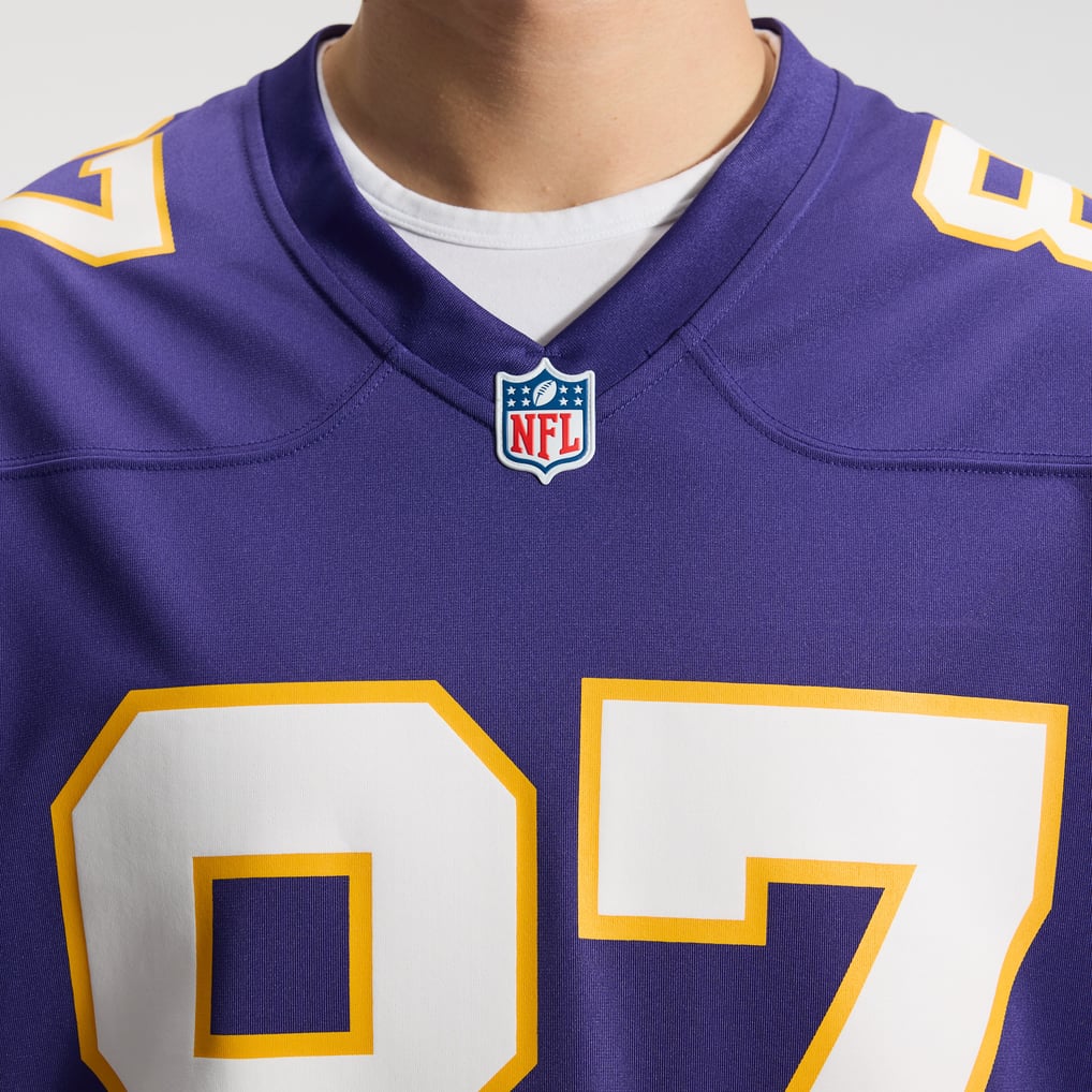 Men's Minnesota Vikings T.J. Hockenson Purple Classic Player Game Jersey