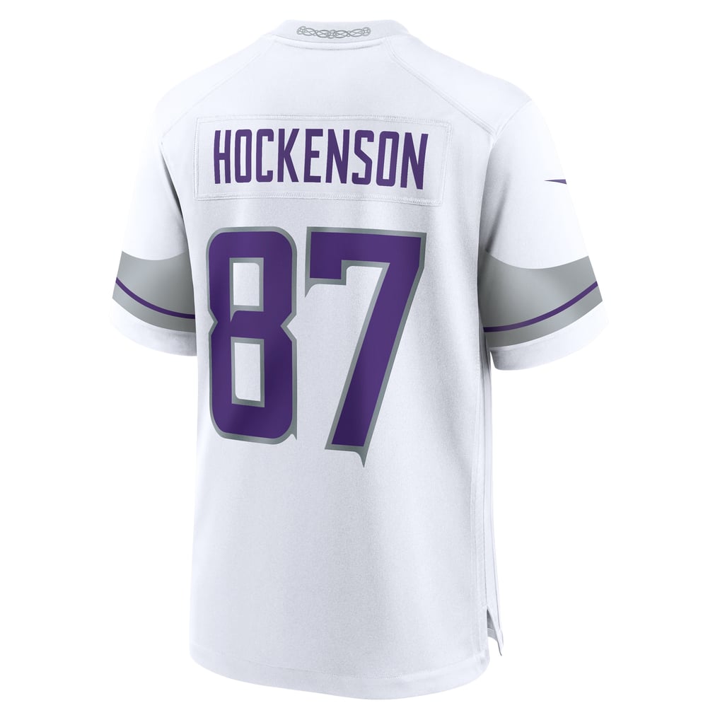 Men's Minnesota Vikings T.J. Hockenson White Alternate Game Player Jersey