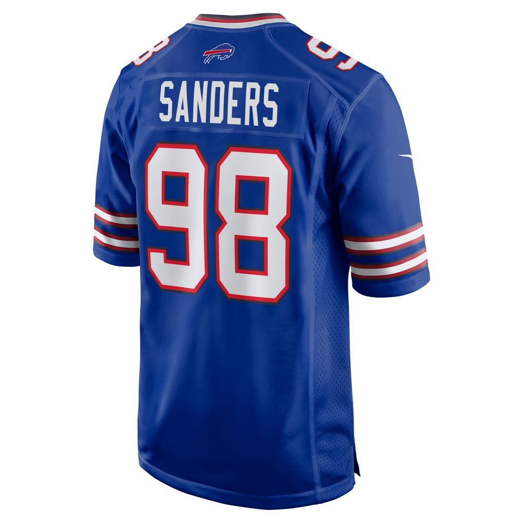 Men's Buffalo Bills T.J. Sanders Royal Team Game Jersey