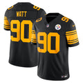Men's Pittsburgh Steelers T.J. Watt Black Alternate Vapor F.U.S.E. Stitched Limited Jersey
