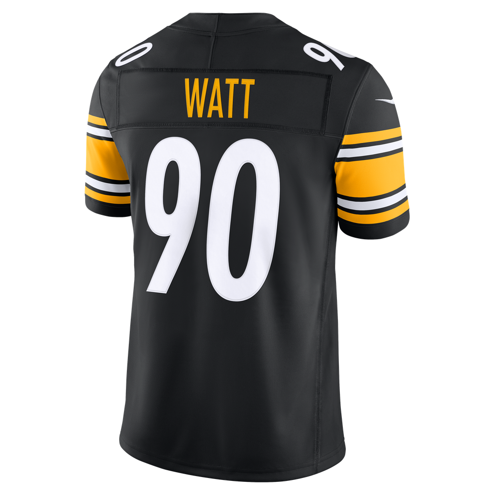 Men's Pittsburgh Steelers T.J. Watt Black Team Vapor F.U.S.E. Stitched Limited Jersey