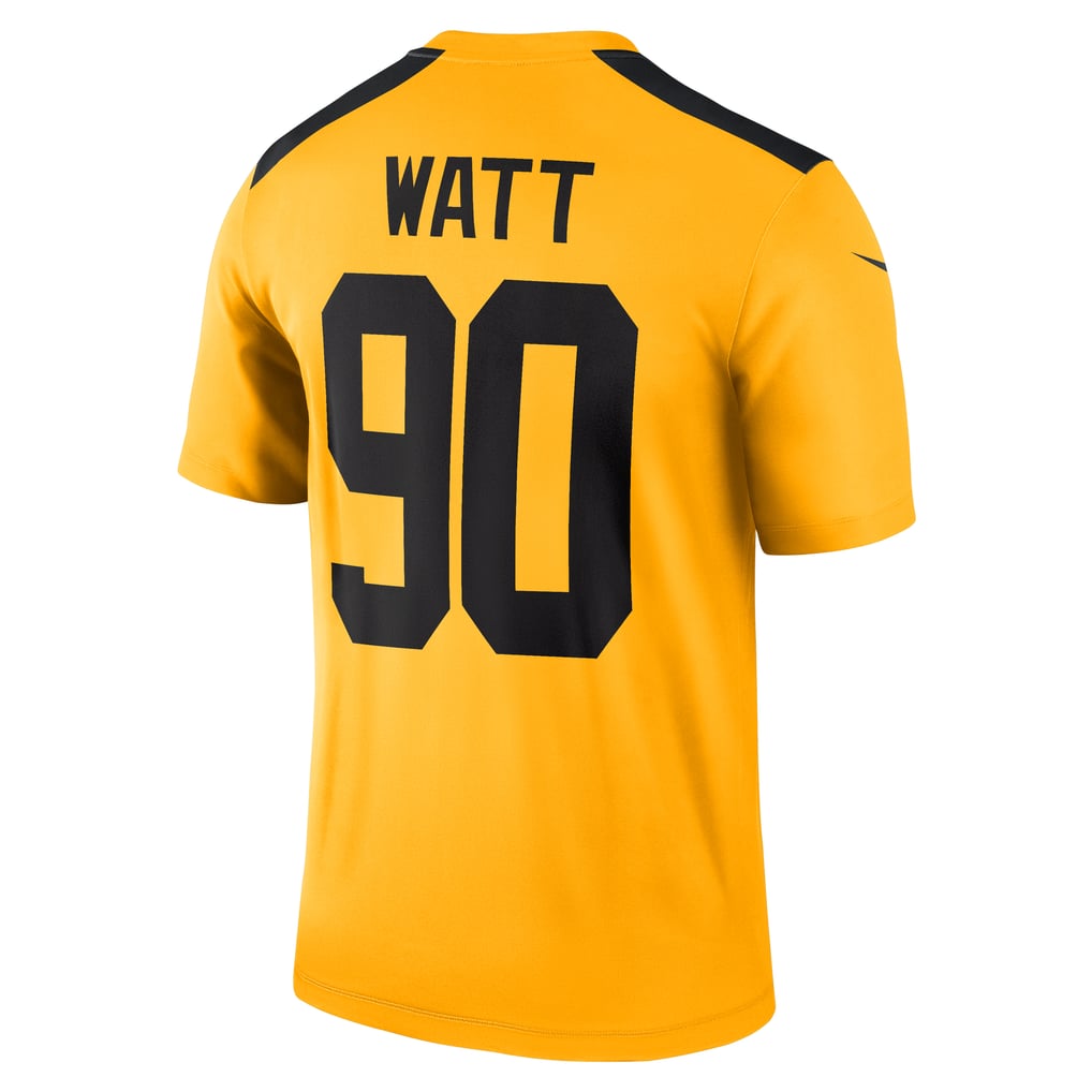 Men's Pittsburgh Steelers T.J. Watt Gold Alternate 1933 Throwback Legend Player Performance Top