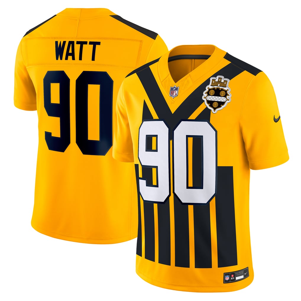 Men's Pittsburgh Steelers T.J. Watt Gold Alternate Vapor F.U.S.E. Limited Jersey