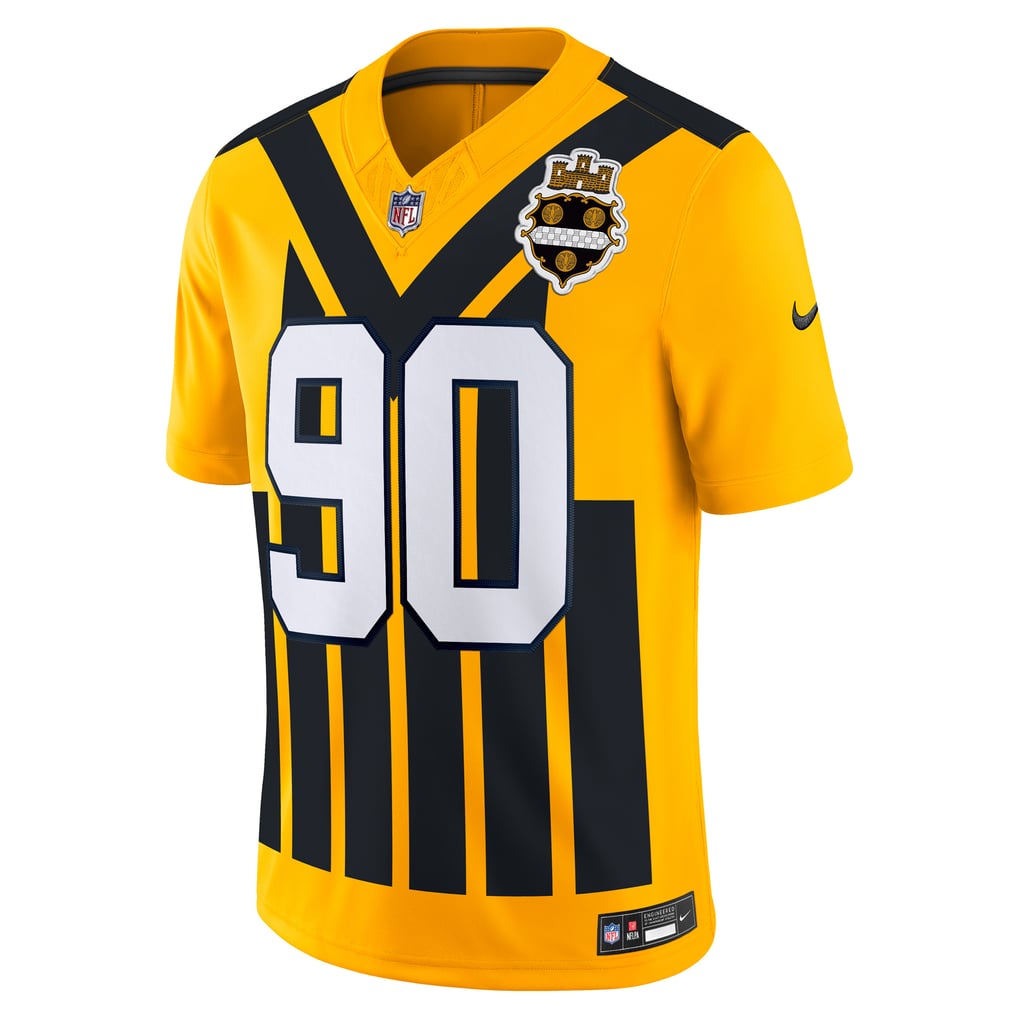 Men's Pittsburgh Steelers T.J. Watt Gold Alternate Vapor F.U.S.E. Limited Jersey
