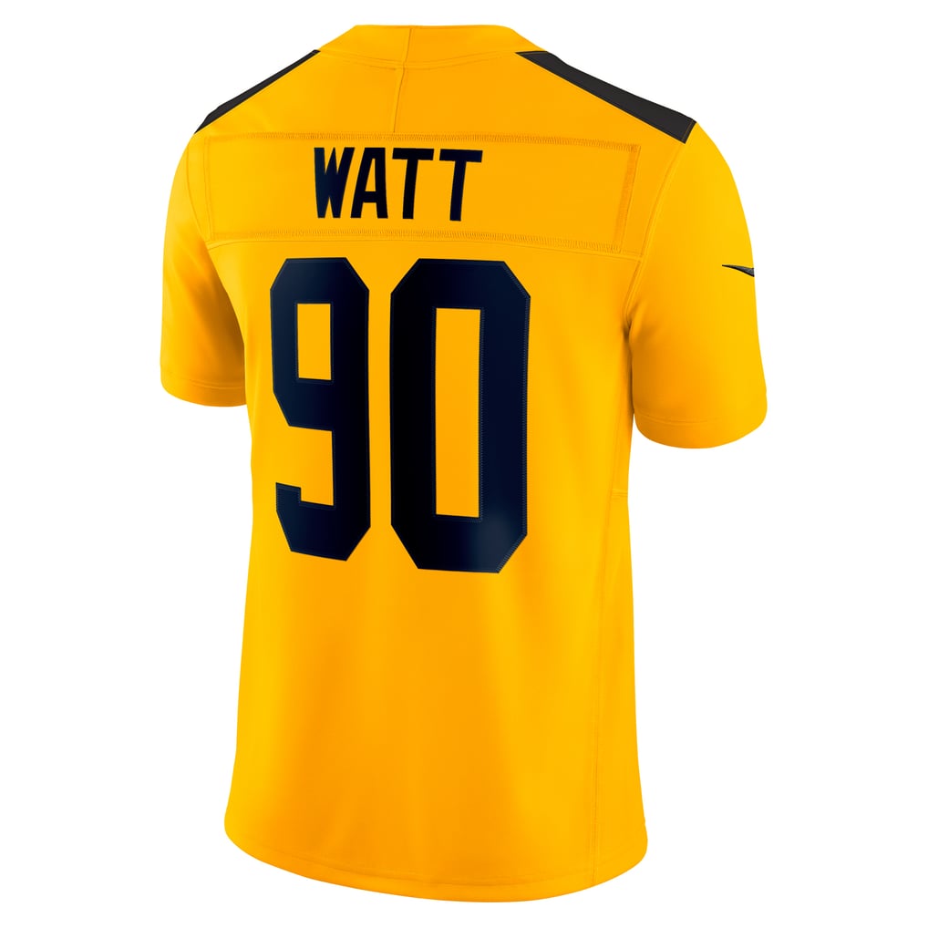 Men's Pittsburgh Steelers T.J. Watt Gold Alternate Vapor F.U.S.E. Limited Jersey
